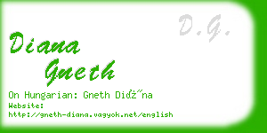 diana gneth business card